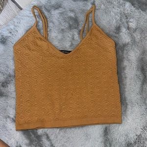 Forever 21 Tan-Brown cute styled crop top!!